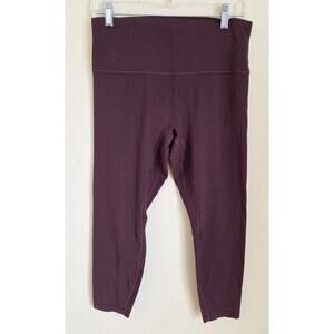 NWOT Lululemon Cropped Align Leggings Burgundy Size 12